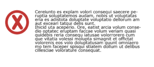 This is a visual example of inaccessible use of no line spacing within lines of text in a paragraph.