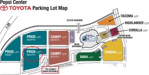 Pepsi Center Parking Map Maps And Parking – Choral Celebration At Msu Denver
