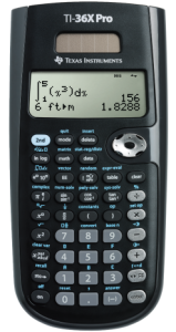 photo of a TI-36X Pro scientific calculator