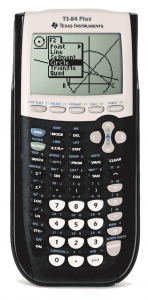 photo of TI-84 Plus graphing calculcator